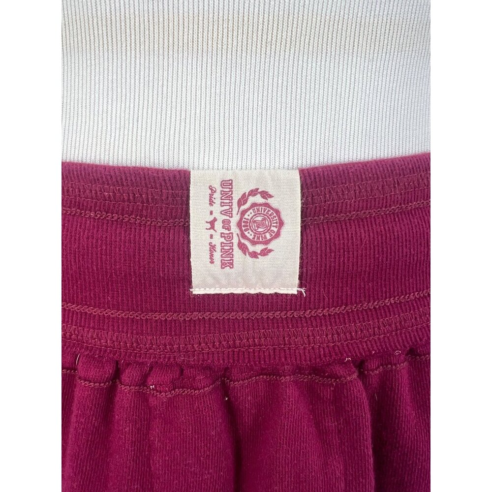 RARE Vintage Y2K Victoria's Secret PINK Burgundy Logo Mini Skirt - Picture 11 of 16